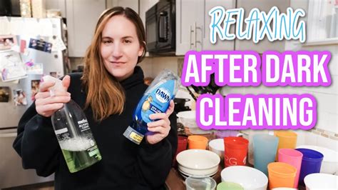 AFTER DARK CLEAN WITH ME 2022 NIGHTLY KITCHEN CLEAN WITH ME