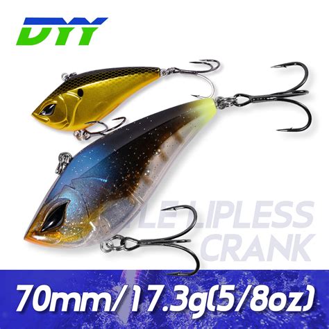 DYY Lipless Crankbait 7cm 17 3g Sinking Rattling Vibration Wobbler