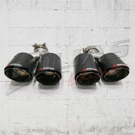 DUAL EXHAUST TIPS TYPE AKRAPOVIC