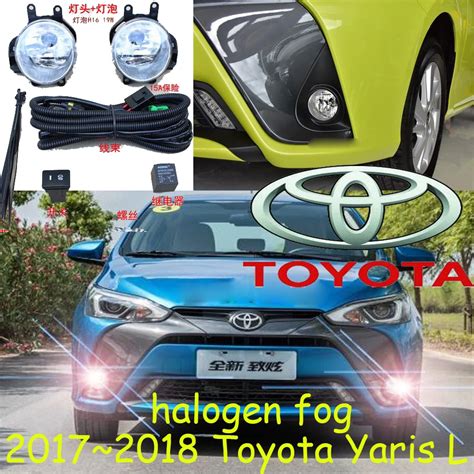 Car Stylingyaris Light2017~2018chromehalogenfree Shipcar Detectoryaris Fog Lightcar