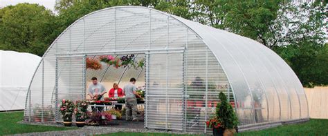 Round Prem Corrugated Greenhouses Growspan