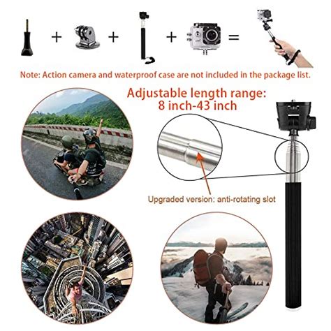 Vvhooy Action Camera Accessory Bundle Kit Compatible With Gopro Hero