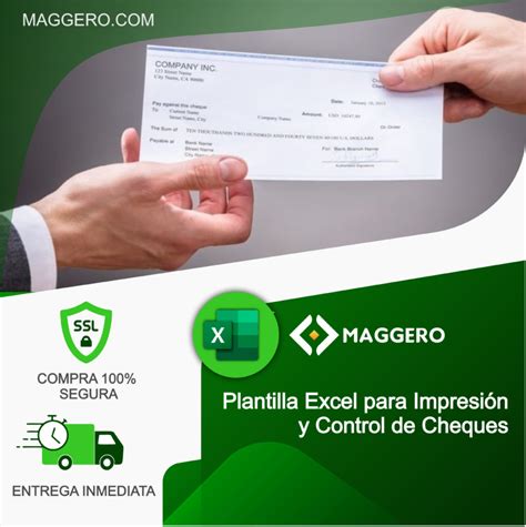 Plantilla Excel para Impresión y Control de Cheques Gestión Eficiente