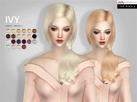 Woman Hair Long Hairstyle Fashion The Sims P Sims Clove Share