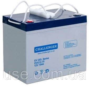 Тяговый аккумулятор 75 Ah, ампер часов, 12 V, В, Вольт для ...