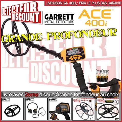 Garrett Ace I Pack Grande Profondeur Cdiscount Bricolage