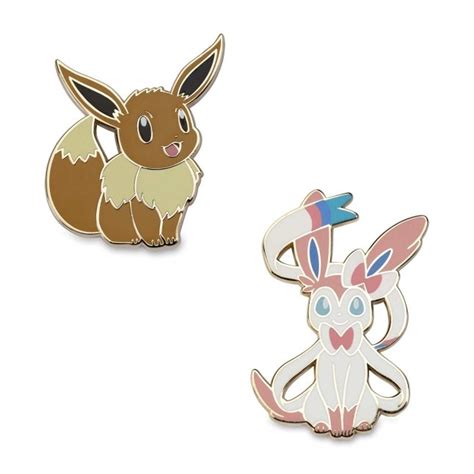 Eevee Sylveon Pokémon Pins 2 Pack Pokémon Center Official Site