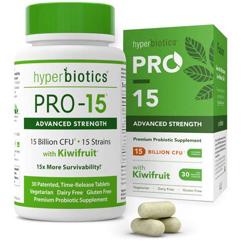 Hyperbiotics Pro 15 Advanced Strength Probiotic Supplement Kiwifruit 30ct 9506000058542 Ebay