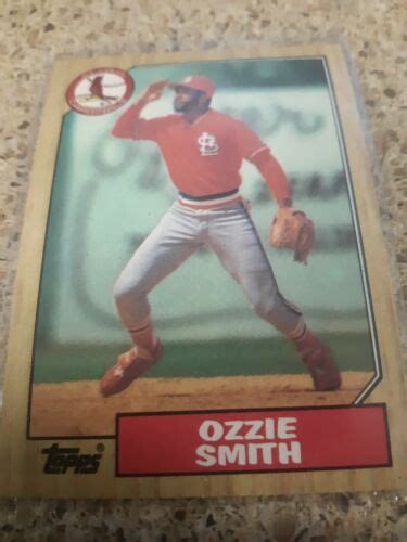 1987 Topps Ozzie Smith Baseball Card 749 St Louis Cardinals EBay