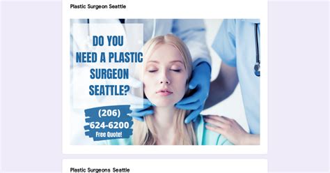 The Seattle Facial Plastic Surgery Center Plastic Surgeon Seattle