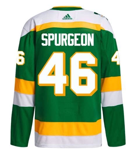 Jared Spurgeon Minnesota Wild adidas 2023 Green 3rd Jersey Alternate A ...