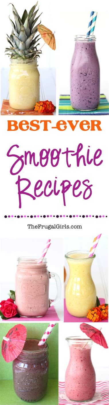 12 Easy Smoothie Recipes! {5 ingredients or Less} - The Frugal Girls