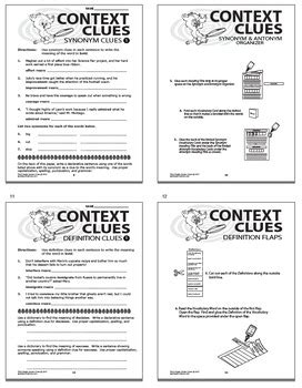 Context Clues Worksheets & Task Card Bundle – 3rd Grade Context Clues ...