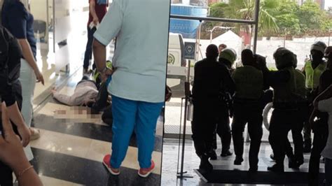 Policía De Civil Que Hacía Unas Vueltas En Un Banco De Barranquilla Frustró Un Robo En El Lugar