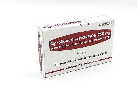 Ciprofloxacino Normon Efg Mg Comprimidos Recubiertos Farmac Uticos