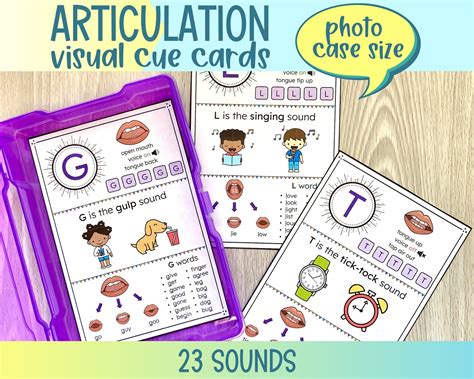 Printable Articulation Visuals For Speech Therapy Articulation Cue