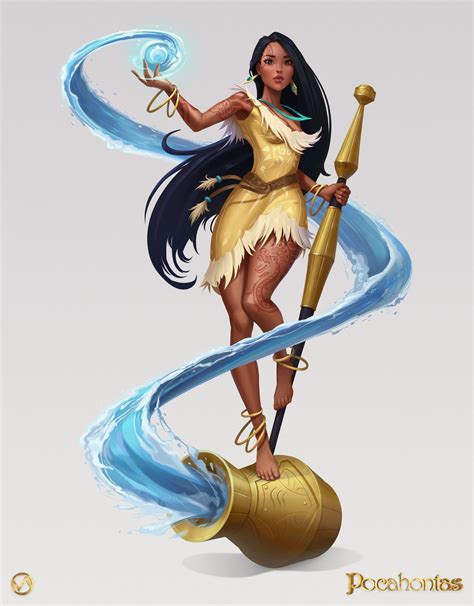 Artstation Pocahontas Vladimir Baranov Disney Character Art