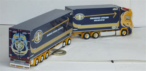 Herpa 316385 Scania CS20 Hochdach Schwedenkombi Malmbergs Akeri