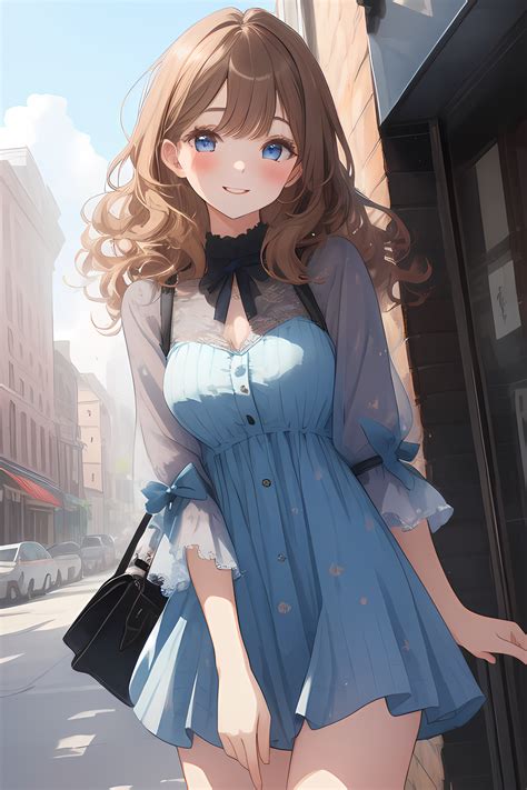 Ai Art Street Girl By Potee Pixai Anime Ai Art Generator For Free Hot