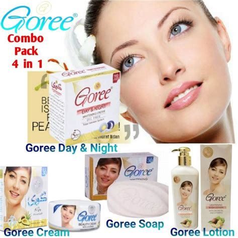 SET 4 IN 1 GORE DAY N NIGHT CREAM BEAUTY CREAM N WHITENING SOAP Gore