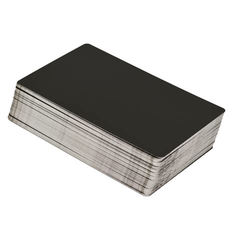 Buy Skycabin Pcs Blank Metal Business Card Black Laser Engraving