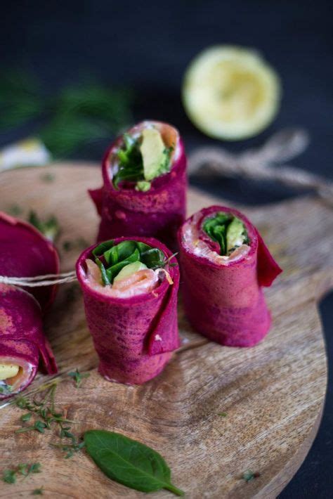 Herzhafte Rote Beete Wraps Mit Lachs Und Avocado Rezept Mit Bildern