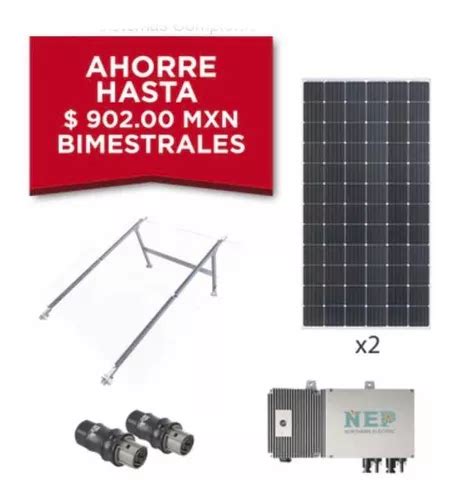 Kit Solar Para Interconexión De 550 W 220 Vca Inversor Nep Cuotas