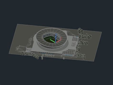 3d Stadion In Autocad Cad Download 1 09 Mb Bibliocad