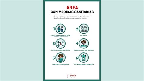 Cartel Rea Con Medidas Sanitarias Se Ala Tus Protocos En Un Rea