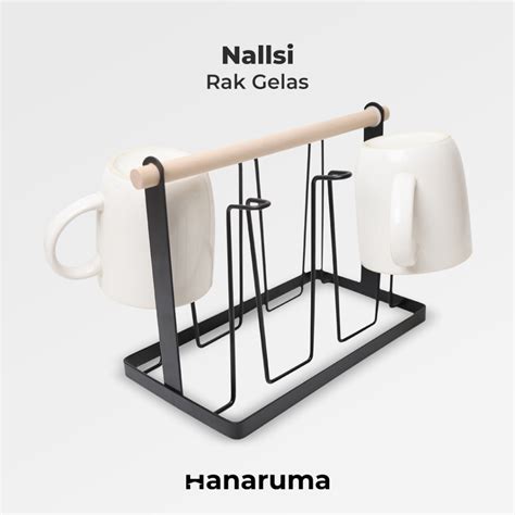 Jual Hanaruma Nalssi Rak Gelas Besi Organizer Slot Cup Holder