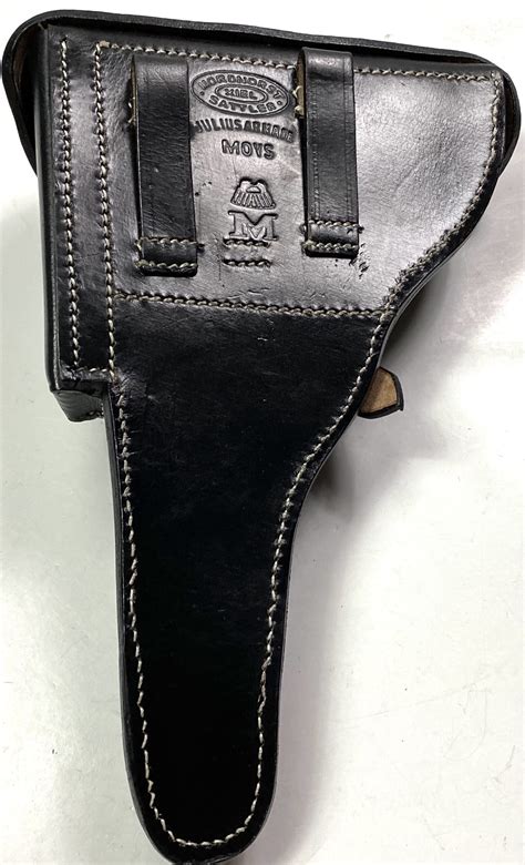 P04 NAVAL LUGER PISTOL HOLSTER-BLACK LEATHER | Man The Line