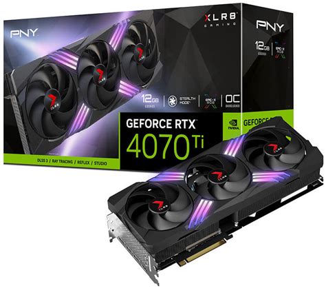 PNY GeForce RTX 4070 Ti XLR8 Gaming Verto TF OC 12GB DLSS 3 Karta