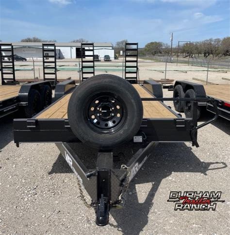 2022 VAR 20 BP Flatbed Car Hauler Trailer Durham Trailer Ranch