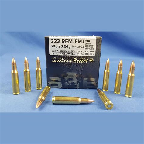 Sellier Bellot 222 Rem FMJ 50grs 3 24g Waffenhandel Türk