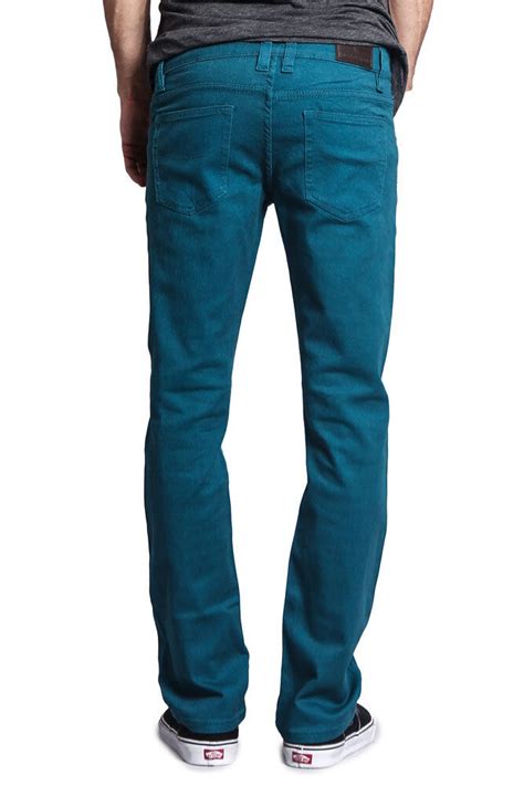 Victorious Mens Slim Fit Colored Denim Jeans Stretch Pants Gs21 Free Ship Ebay