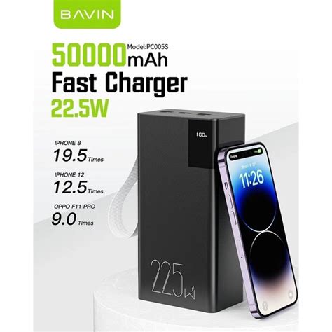 BAVIN PC005S 50000mah PC006 30000mah PD QC3 0 Super Fast Charging 22