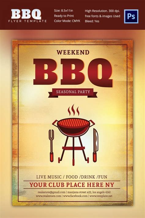 Bbq Fundraiser Flyer Template