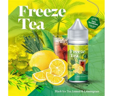 Concentr Black Ice Tea Lemon Lemongrass Ml Freeze Tea Made In Vape