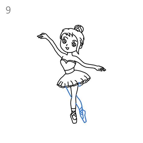 How To Draw A Ballerina Step By Step