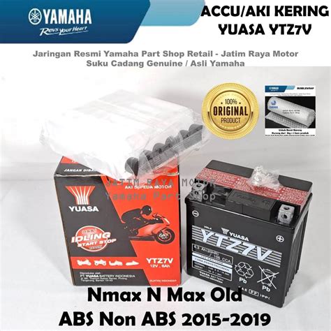 Jual Accu Aki Kering Ytz7v Asli Ori Yuasa Nmax N Max Old Abs Non Abs