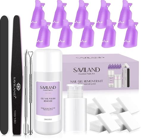 Saviland Gel Nail Polish Remover Kit Ml Nail Polish Remover With