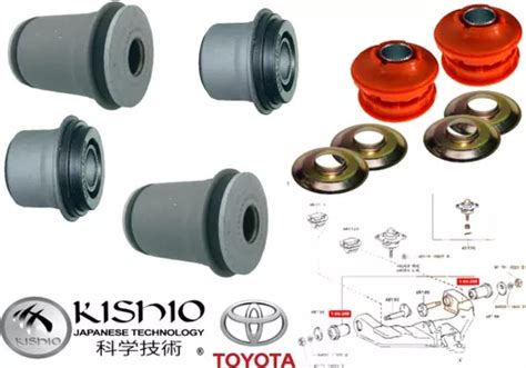 Bujes Horquilla Inferior Goma Tirante Toyota Hiace Meses