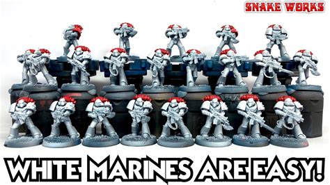 HOW To Paint WHITE Space Marines YouTube