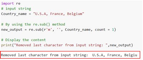 How To Remove The Last Character From A String In Python Python Guides