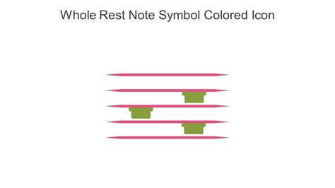 Whole Rest Note Symbol Colored Icon In Powerpoint Pptx Png And Editable Eps Format