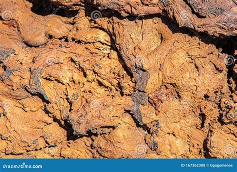 Textura De Fondo De Lava De La Estructura De Alivio De Roca Fundida