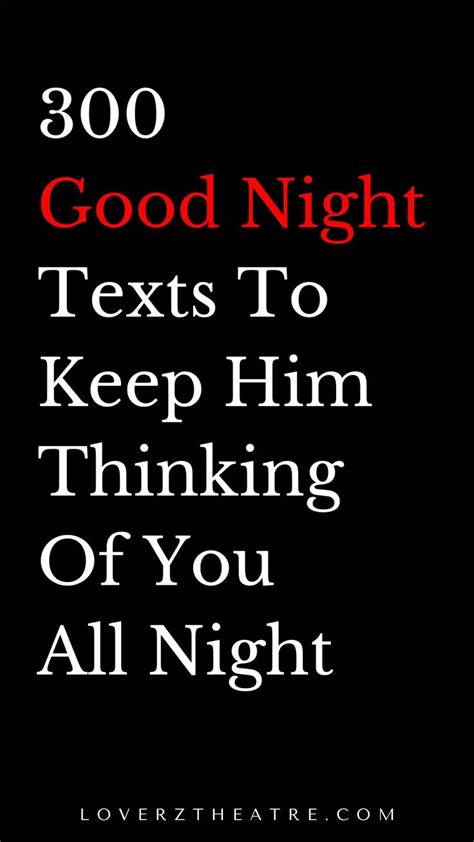 300 Sweet Good Night Messages For Him That Touches The Heart Romantic