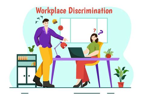 Workplace Discrimination Vector Design Illustration Of Employee With Sexual Harassment And