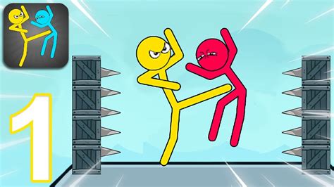 Stickman Kick Fighting Walkthrough Gameplay Part 1 Intro Ios