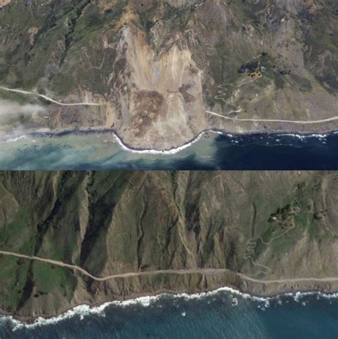 Biggest mudslide in California history wipes out state Highway 1, also ...